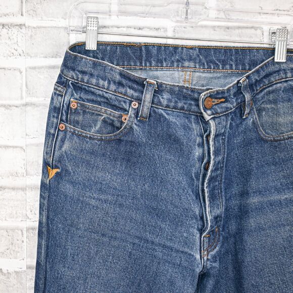 BLISS and MISCHIEF Women's Collector fit cropped Denim Straight slim jeans sz 29 - Picture 8 of 10